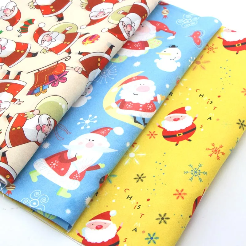 Cotton The Cloth Patchwork Fabrics By The Meter Fabric For Needlework For Patchwork Christmas Positioning Cloth 45*60cm D20