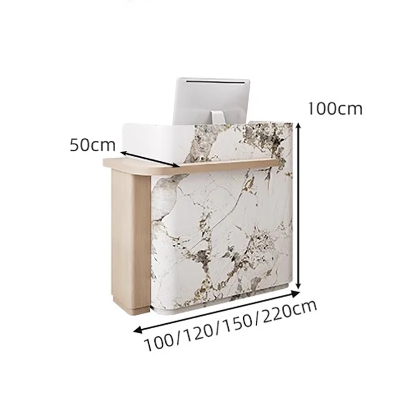 Modern Storage Reception Desk Nordic Minimalist Reception Desks Space Saving Recepcion Mostrador Office Furniture