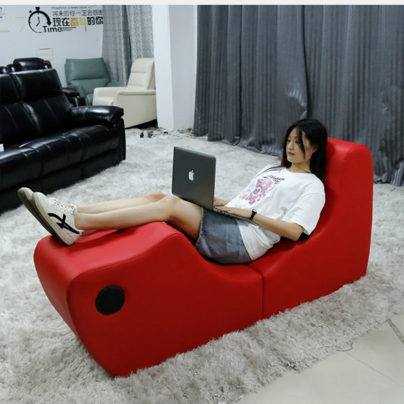 Hotel Fun Leisure Lounge Chair, Chaise Longue, Balcony Bedroom Single Lazy Special-shaped Sofa, Multi-functional Bed End Stool