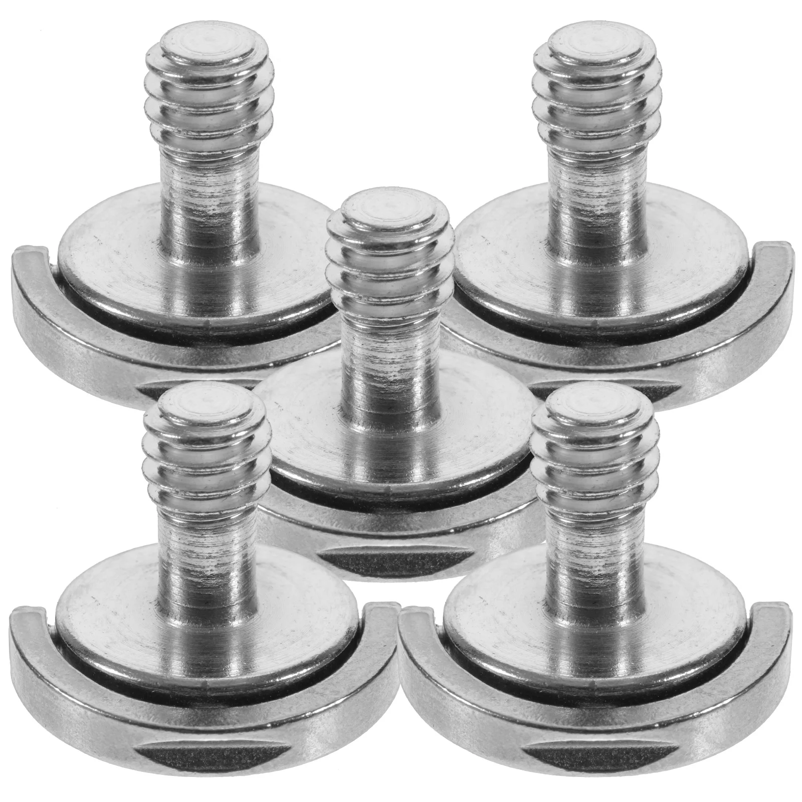 

5pcs Camera Mount Screws 1/4 Inch D Ring Tripod Screw For Action Camera Lightweight Nickel Plated Anti Rust Photography