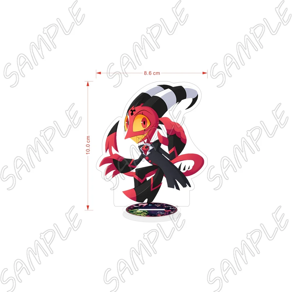 Anime Helluva Boss Acrylic Stand & Keychain 10CM Octavia Moxxie Sallie May Verosika Mayday Desktop Ornament Fans Collection