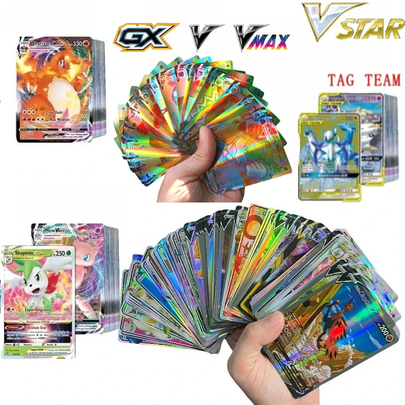

Pokemon Mixed Styles TCG GX Vmax VSTAR EX Shining Tag Team Battle Trading Korean/Spanish/German/French/English Collection Cards