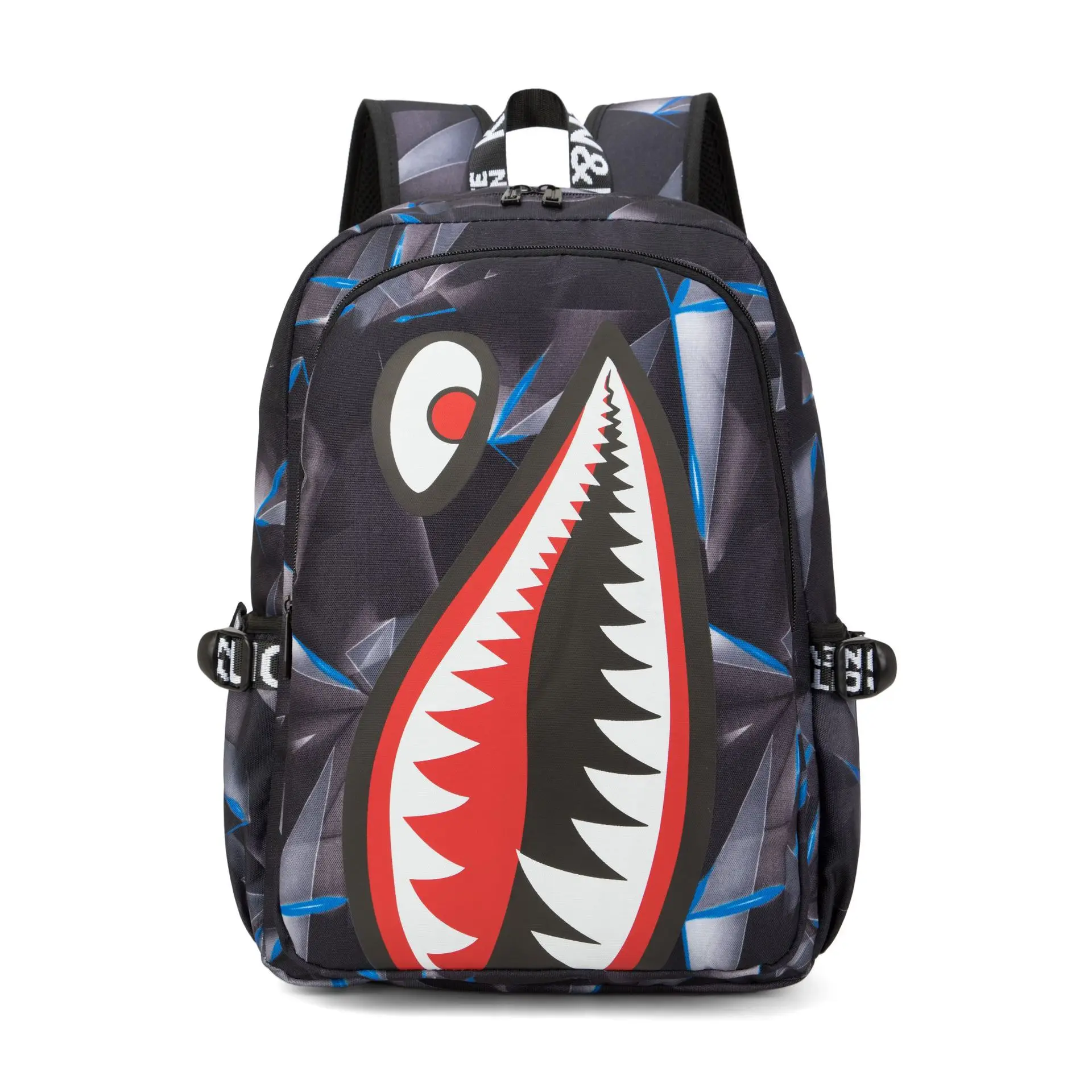 Children Schoolbag Elementary School Kids Grade Lightweight Fashion Large Capacity Shark Mouth Double Backpacks