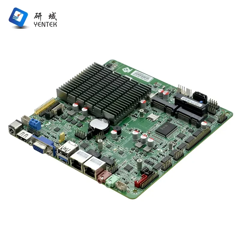 BOLRZO J1900 DDR3 Quad Core Processor HD VGA LVDS EDP DC 12V 2 LAN 6 COM Fanless Mini Itx Industrial main board