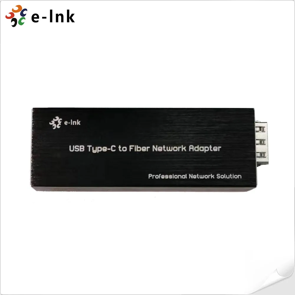 Penjualan Panas OEM Micro Mini USB-C ke SFP Fiber Gigabit Ethernet Network Adapter