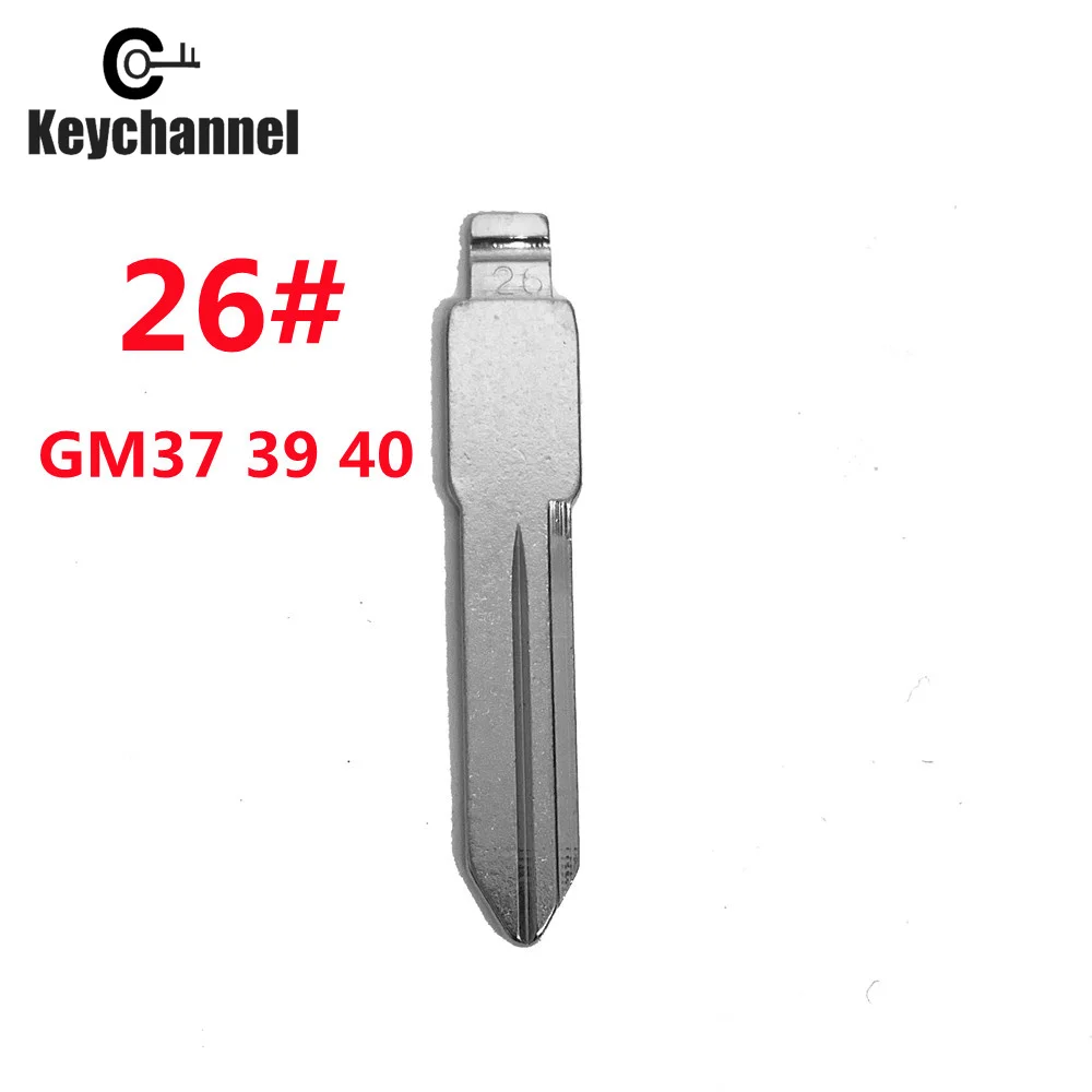 10pcs/Lot Car Key Blank 26# KD Key Blade GM37 39 40 Blade for GM Chevrolet Buick Cadillac for KD KEYDIY VVDI Xhorse Flip Remote