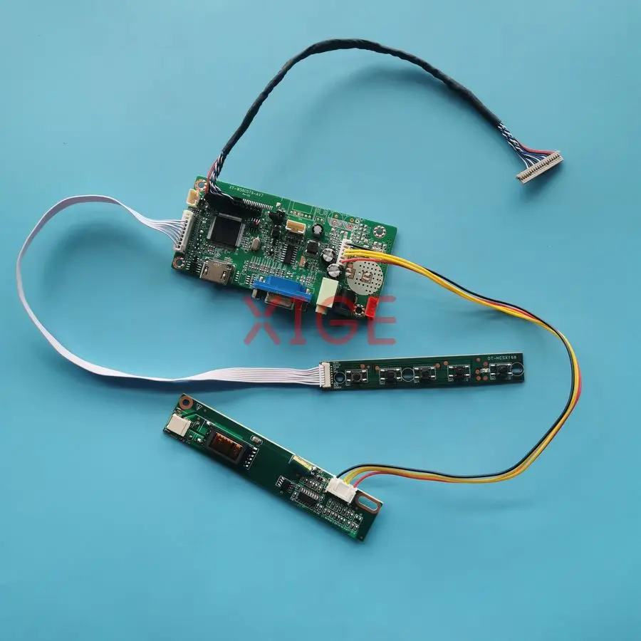 

LCD Drive Controller Board Fit LTD121EA41 LTD121ECAK LTD121EC3L LTM12C505K VGA+HDMI 1024x768 20 Pin LVDS 1-CCFL 1024*768 DIY Kit