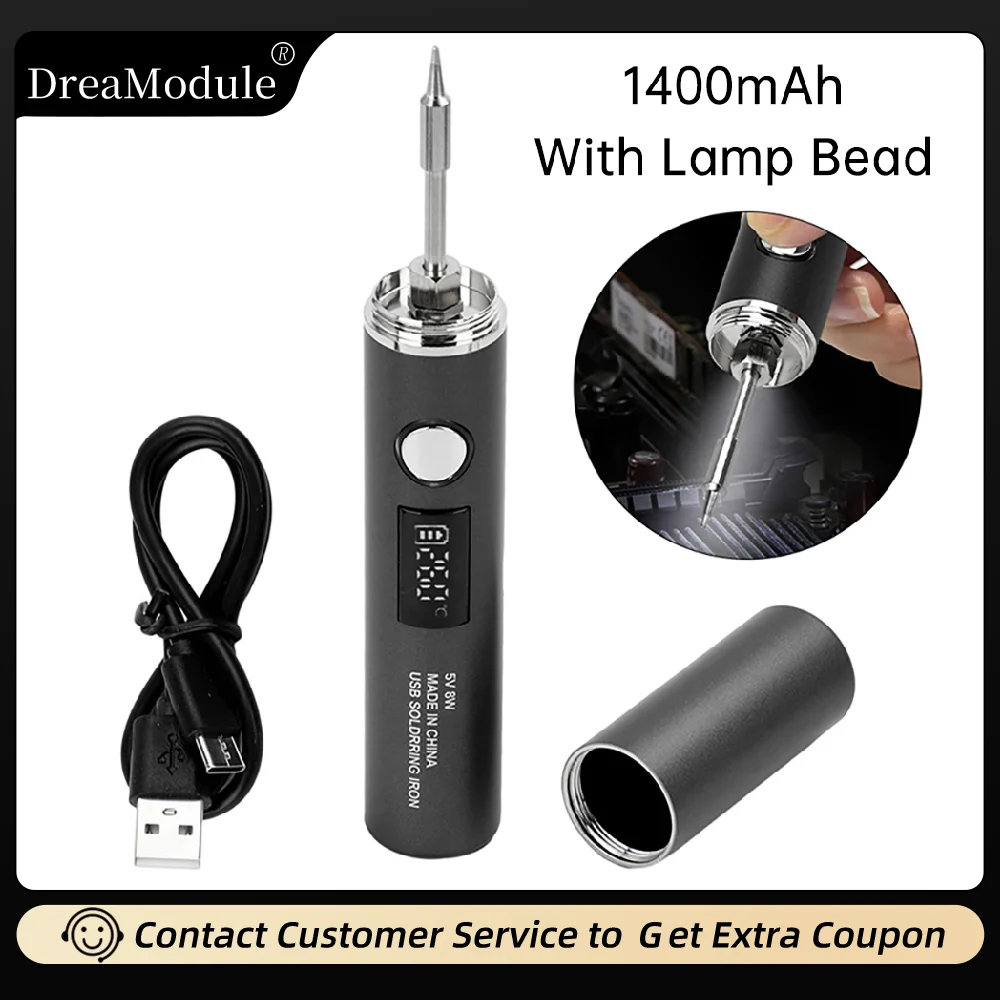 

USB Electric Soldering Iron Type-C interface plug-in Model Five Levels Of Temperature Regulation Electronic Welding Repair Tools