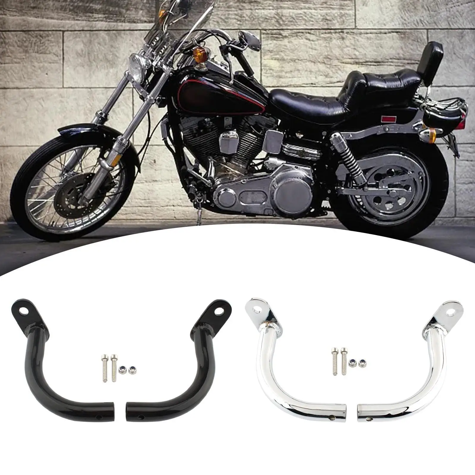 Saddlebag Guard Bracket 2 Pieces with Screw Bolts for Touring 1993-2013 Professional Lightweight Sturdy