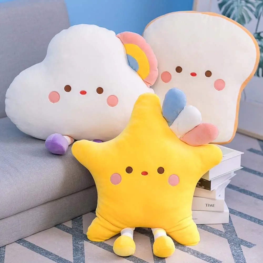 

Cute Soft Toy Cushion Home Decoration Sofa Decoration Star Throw Pillow Bread Toast Plush Toy Plush Doll Cloud Plush Pillow