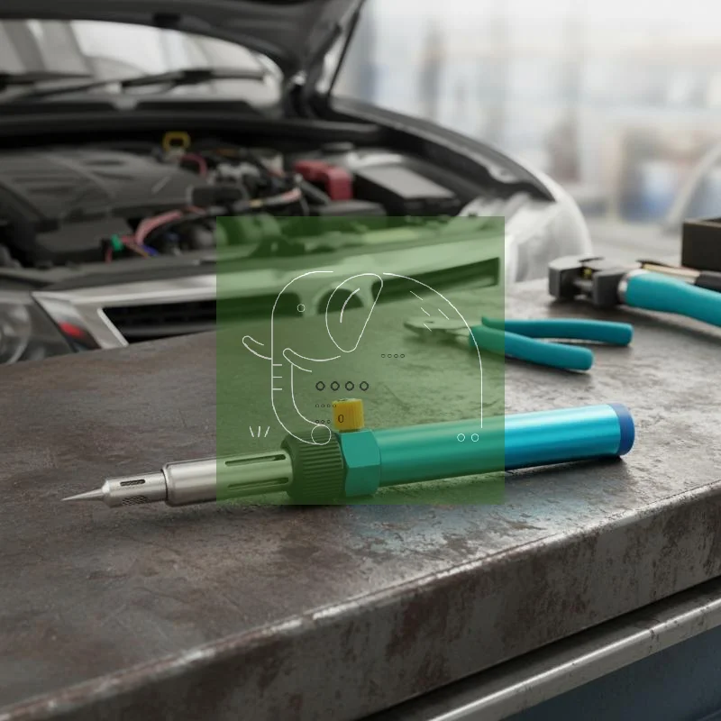 

Soldering Pen Handy Gas Iron For Precise Welding Heat Shrink DIY Repairing With Changeable Tips 210~450°C Tool