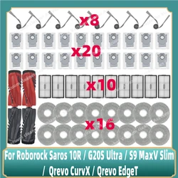 Compatible For ( Roborock Saros 10R / G20S Ultra / S9 MaxV Slim /  Qrevo CurvX / Qrevo EdgeT ) Parts Replacement Accessories