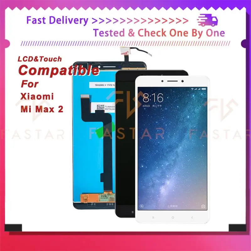 

6.44"Original For Xiaomi Mi Max2 LCD Display Touch Digitizer Assembly Replacement Phone Screen Xiaomi Mi Max 2 lcd