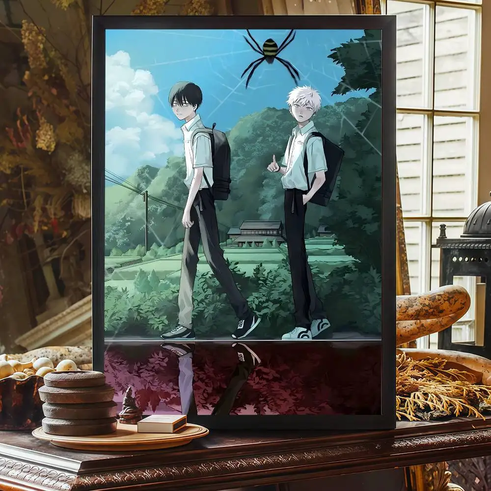 الصيف هيكارو يموت أنيمي الفيلم لزجة الملصقات ورق أبيض ملصق DIY غرفة بار مقهى الملصقات ملصقات جدار #4