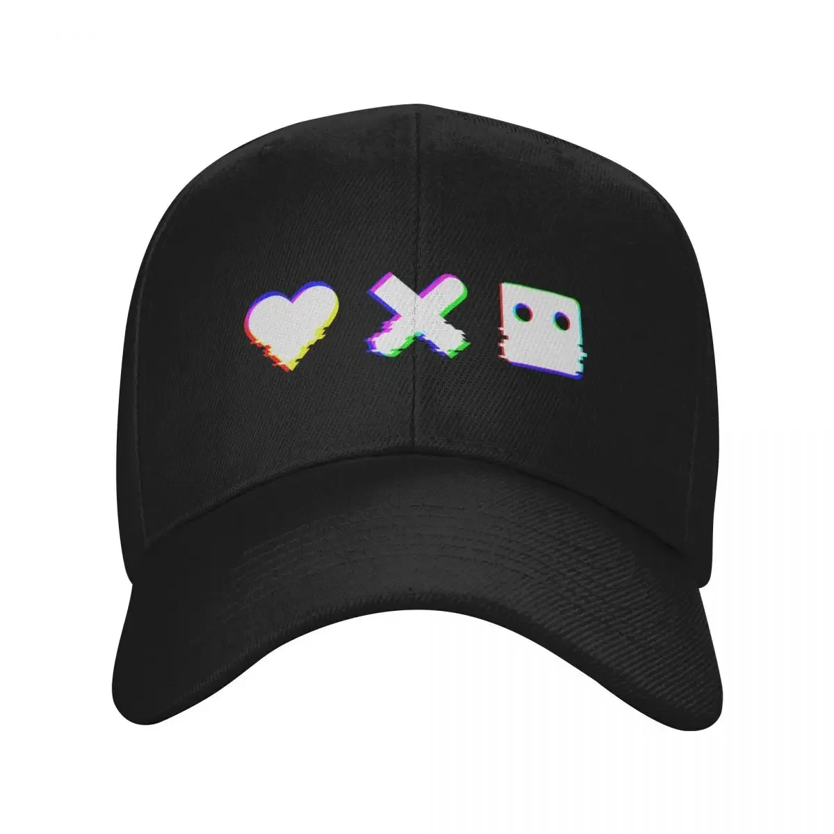 

love death robots -Glitch Effect Baseball Cap golf hat genuine Sunhat fishing hat Girl Men's