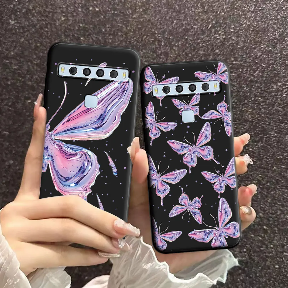 For TCL 10L 10 Lite 10SE Case Beauty Floral Soft Silicone Natural TPU Phone Case For TCL Bremen 5G Cool Back Cover Fundas