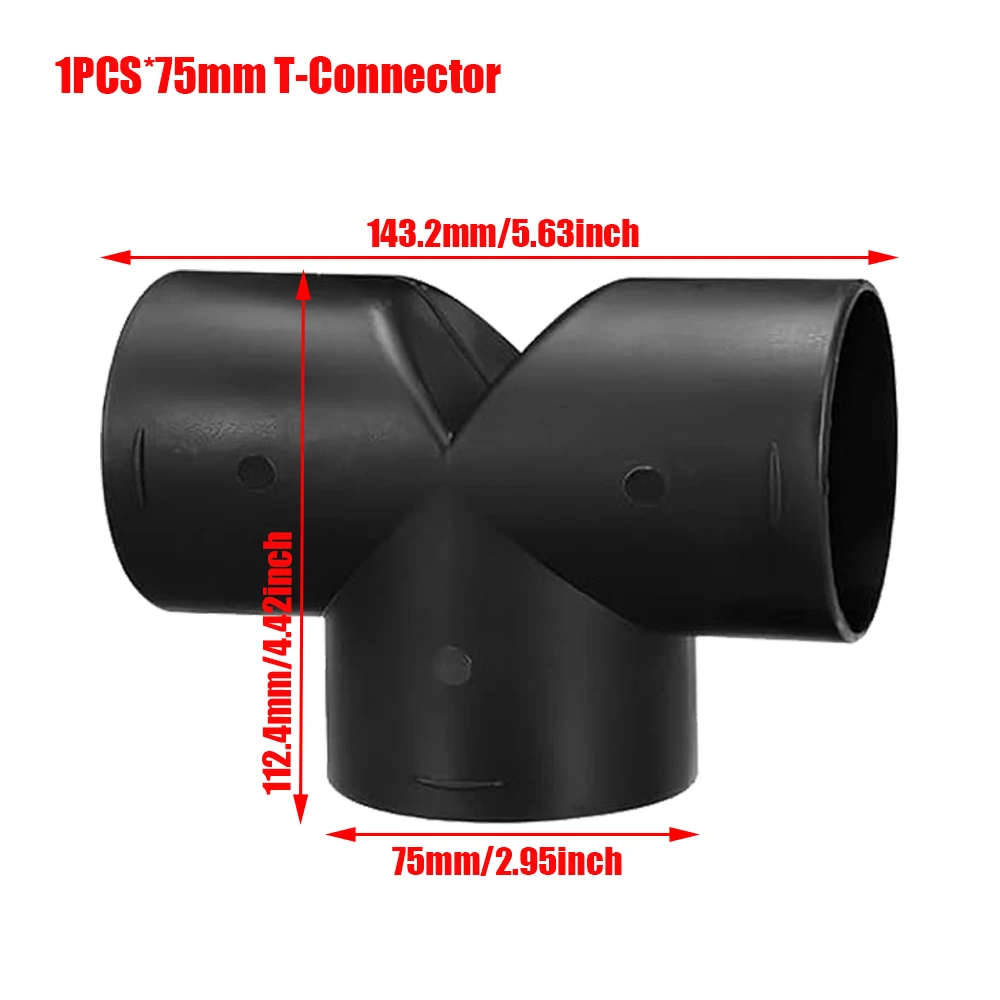 75mm Diameter 1/2M Lengte Lucht Diesel Kachel Duct Pijp Buis Slang Uitlaat Uitlaatverbinding Connector voor Webasto Eberspaecher