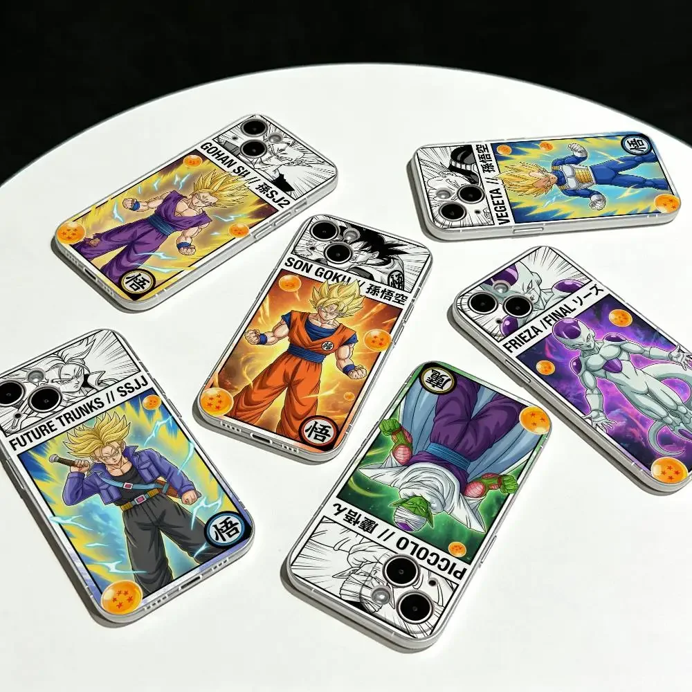 For DRAGON BALL SON GOKU Ultra Clear TPU Case Slim Lightweight Cover For iPhone 17 16 15 14 13 12 11 Pro Max Plus Mini