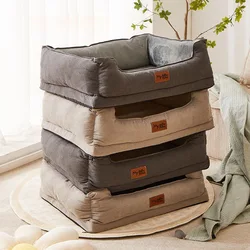 Dog Beds All Season Winter Warm Dog Kennel Thickened Pad Cat Cushion Cat Bed Puppy Nest Large Dog Pet Sleeping Pad