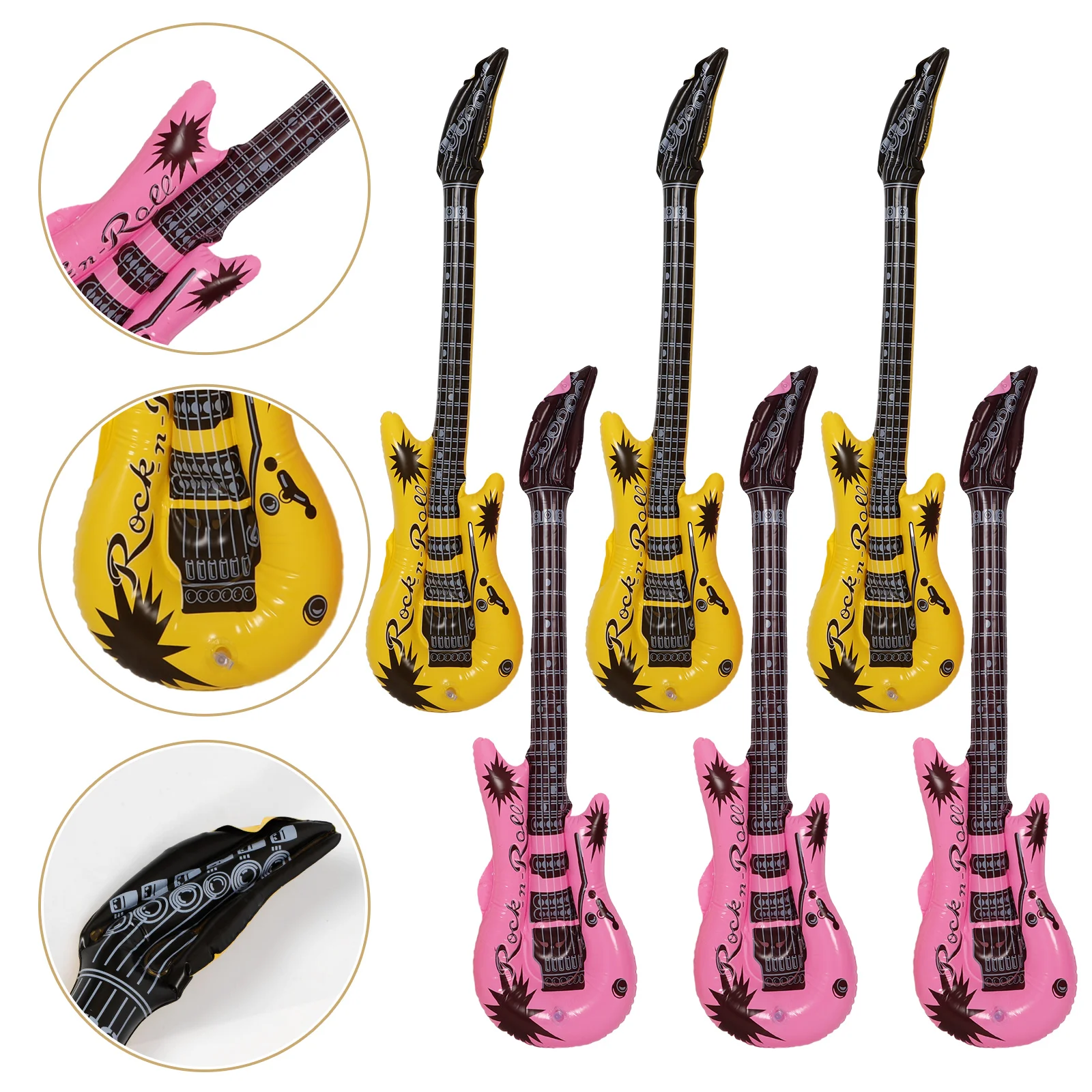 풍선 기타 풍선 블로우 악기 파티 소품, 성인 어린이 생일 파티 장식, 카니발 파티 호의