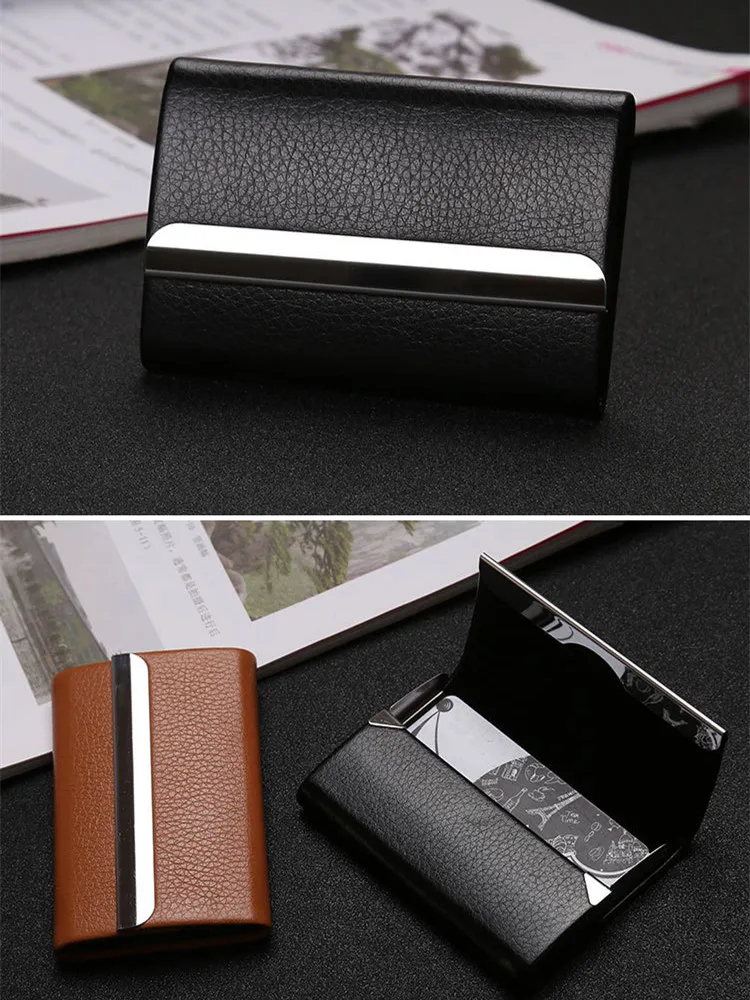 Aluminum Cigar Cigarette Case Tobacco Holder Pocket Box Storage Container Stainless Steel PU Card Smoking Case Accessories