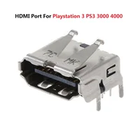 2 uds para PS3 3000 4000 puerto HDMI para Playstation 3 PS 3 3K 4K interfaz Jack conector pieza de reparación reemplazo