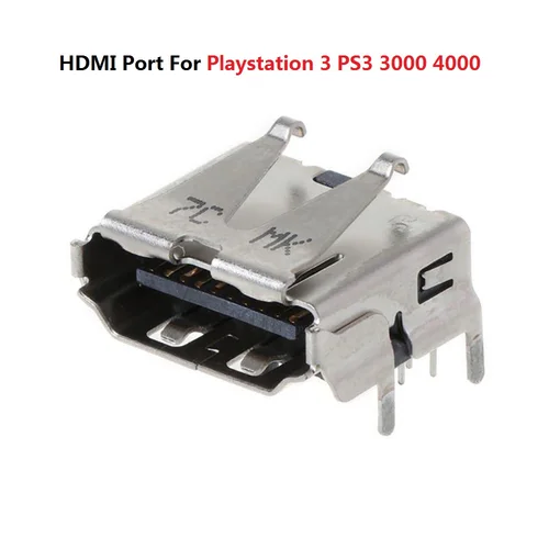 2 uds para PS3 3000 4000 puerto HDMI para Playstation 3 PS 3 3K 4K interfaz Jack conector pieza de reparación reemplazo