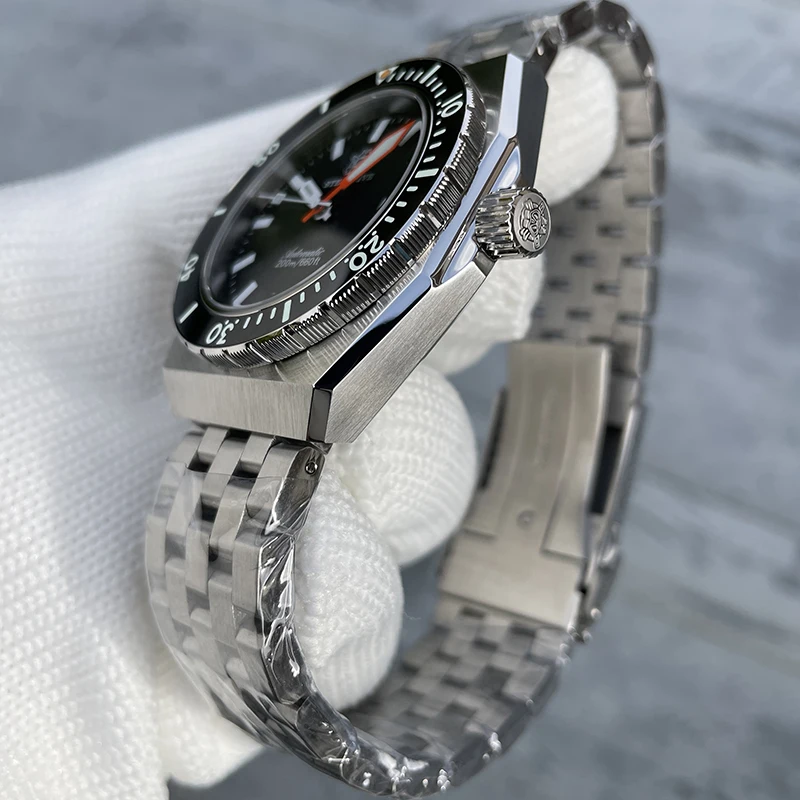 

STEELDIVE Men Automatic Watch 42mm Military Mechanical Wristwatch Diver 200m Waterproof Luminous Sapphire NH35 Ceramic Bezel