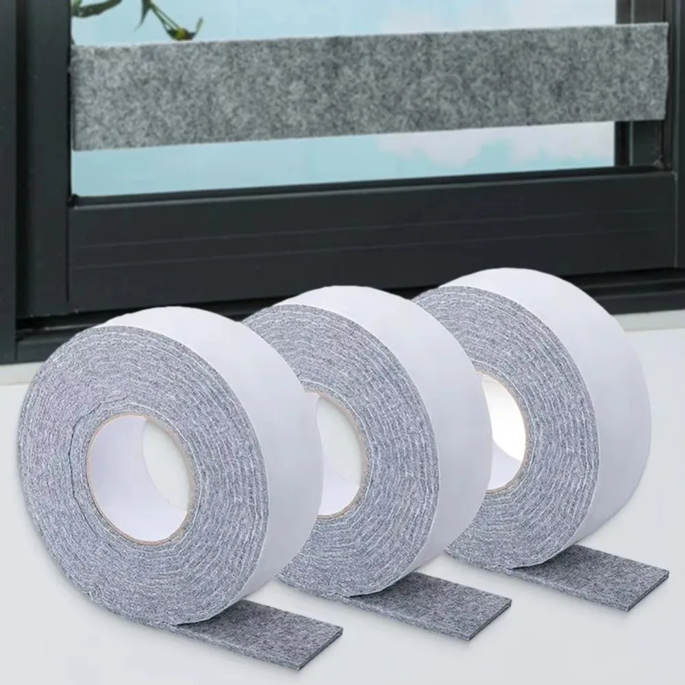 Felt Cotton Window Absorbent Strip Thickened Water Absorbent Windowsill Water Strip 4M Length Self Adhesive