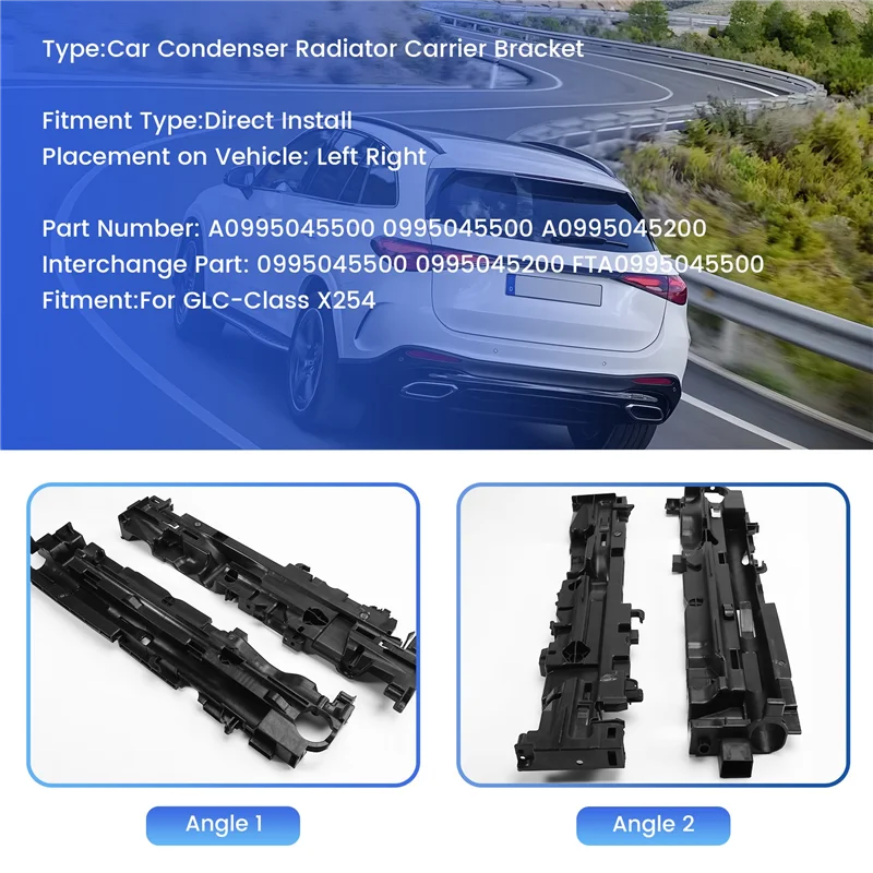 1 زوج سيارة مكثف قوس المبرد الناقل دعم ل GLC-Class X254 GLC200 300 A0995045500 0995045500-AD39 #3
