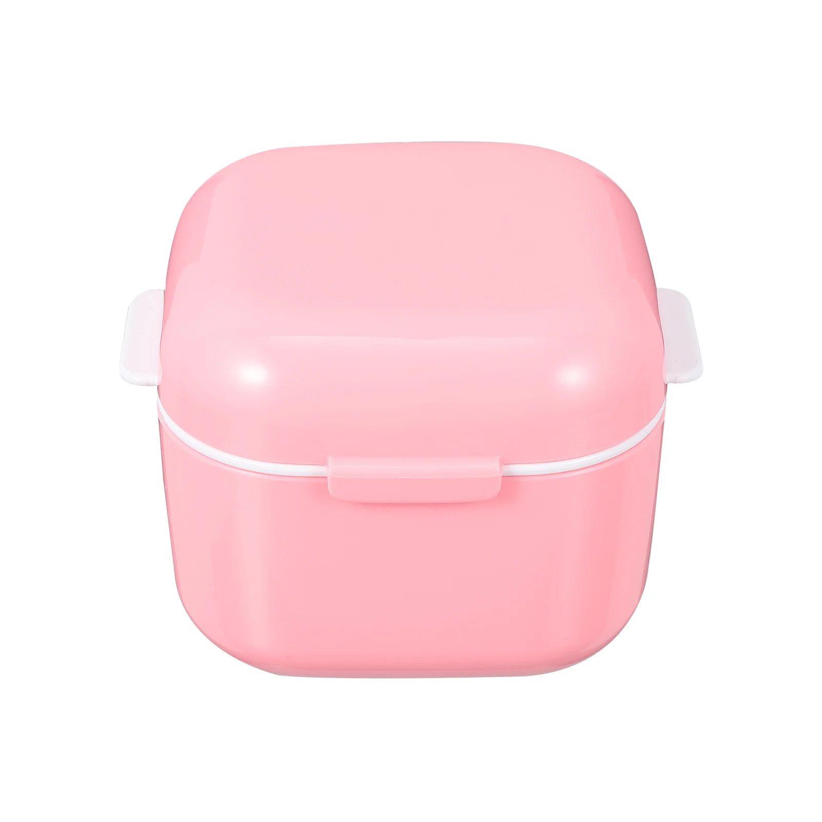 

Denture Storage Case Exquisite Retainer Box for Mouth Guard Braces Retainer Holder Travel Portable Protective Container Light