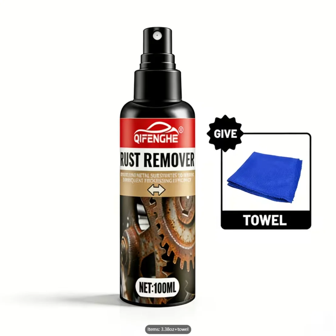 Rust Converter & Primer Spray for Metal Restoration. Suitable for Iron, Chrome, Brass, Copper. Ideal for Cars, Tools, Appliances