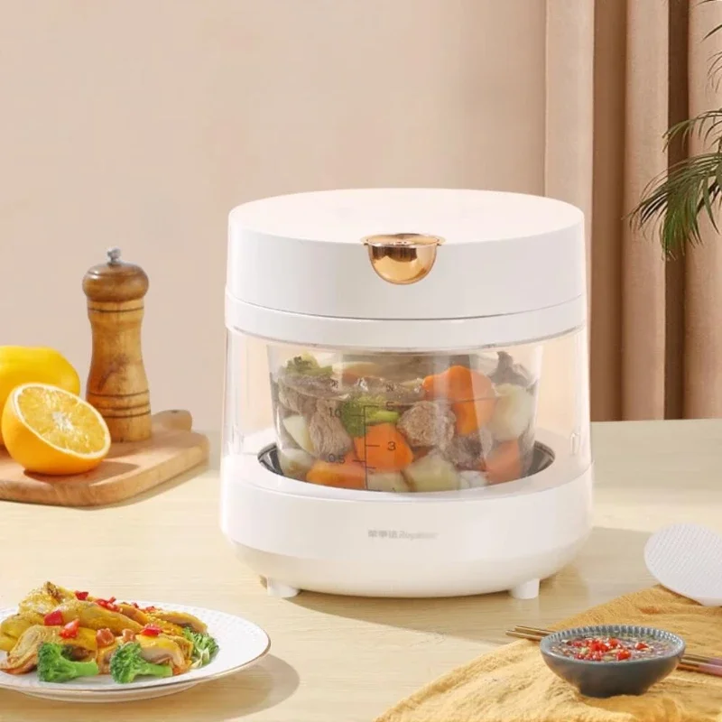 3L Rice Cooker 220V Household Transparent Glass Uncoated Inner Liner Steamed Cooker 2-3 Person Small cuit riz