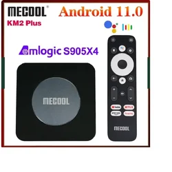 MECOOL Android TV Box KM2 Plus 4K Amlogic S905X4 2G DDR4 Ethernet WiFi Multi-streamer HDR 0 TVBOX Home Media Player Set Top Box