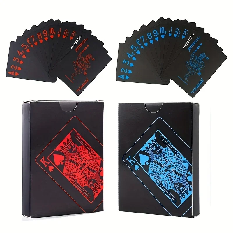 Waterproof PVC Illusionist Poker Cards - Durable & Aesthetically Enhanced Design - Perfect for Game Nights, Casino Parties & Fam