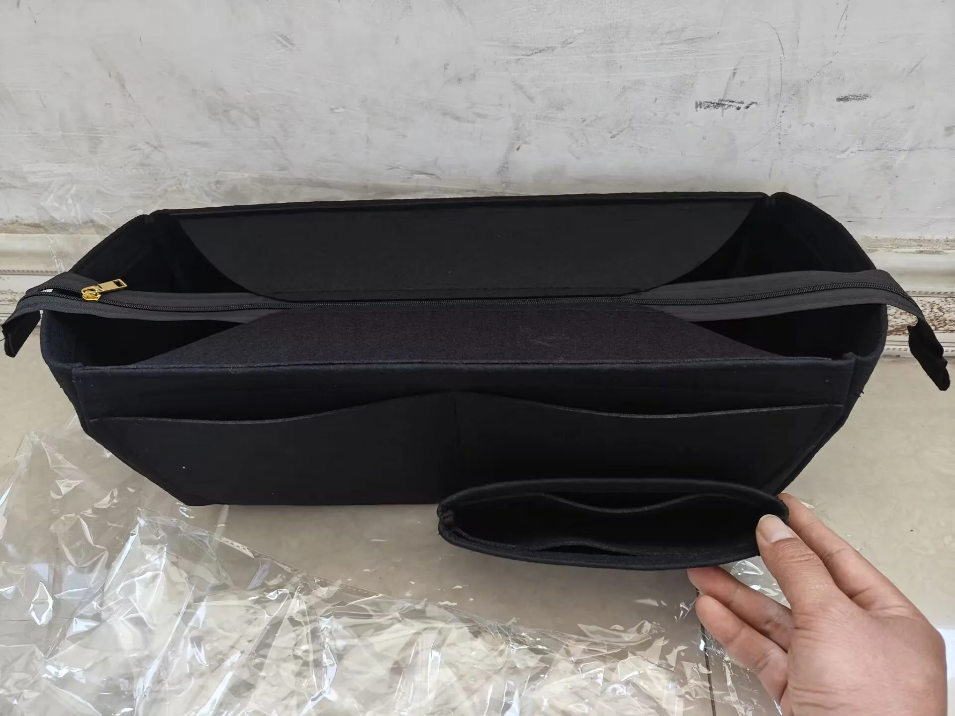 

For Liner Cyme Mini tote Organizer Inner Bag Anti theft,Storage Pouch Organization Keep Shaper,Cyme Mini Purse Insert - handmad