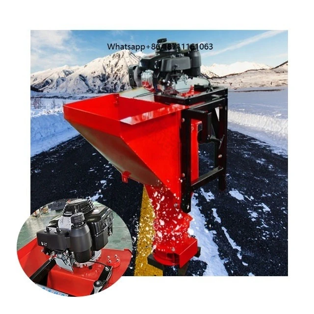 Electric salt spreader, winter road snow thrower, road maintenance, vehicle snow melting agent spreader