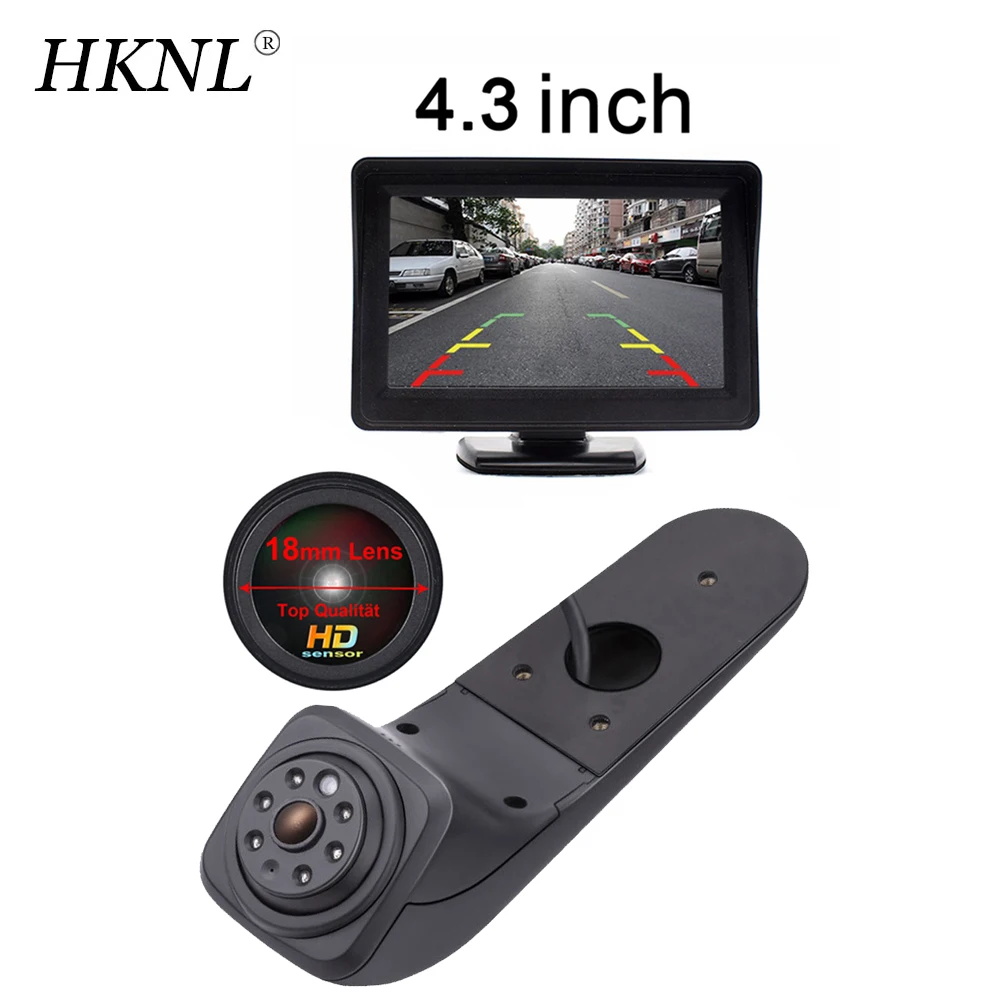 

HKNL HD 18MM CCD Car Backup Camera With 4.3"Monitor For VW Crafter MAN TGE ab 2017 modified Brake light Waterproof Bremsleuchte