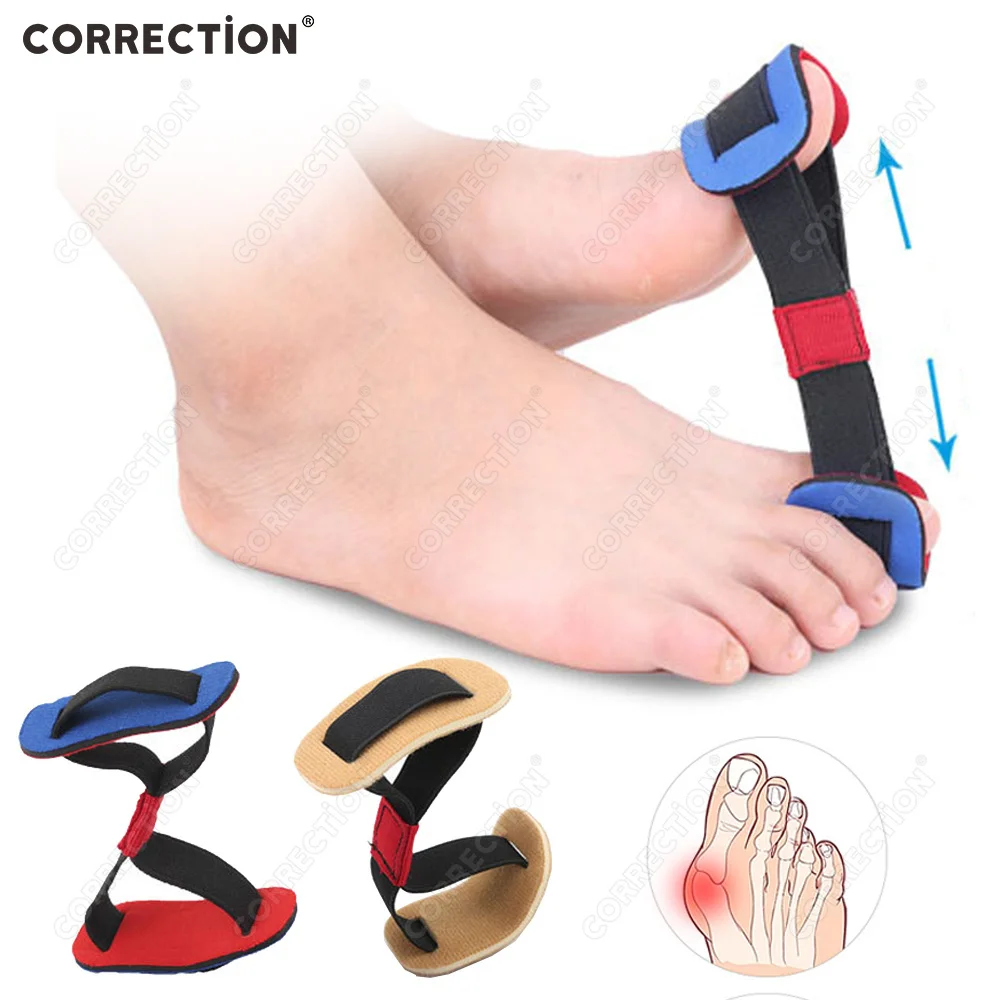 CORRECTiON Big Toe Strap Bunion Straightener Stretchy Belt Toe Stretcher Alignment for Hallux Valgus Corrector Foot Pain Relief