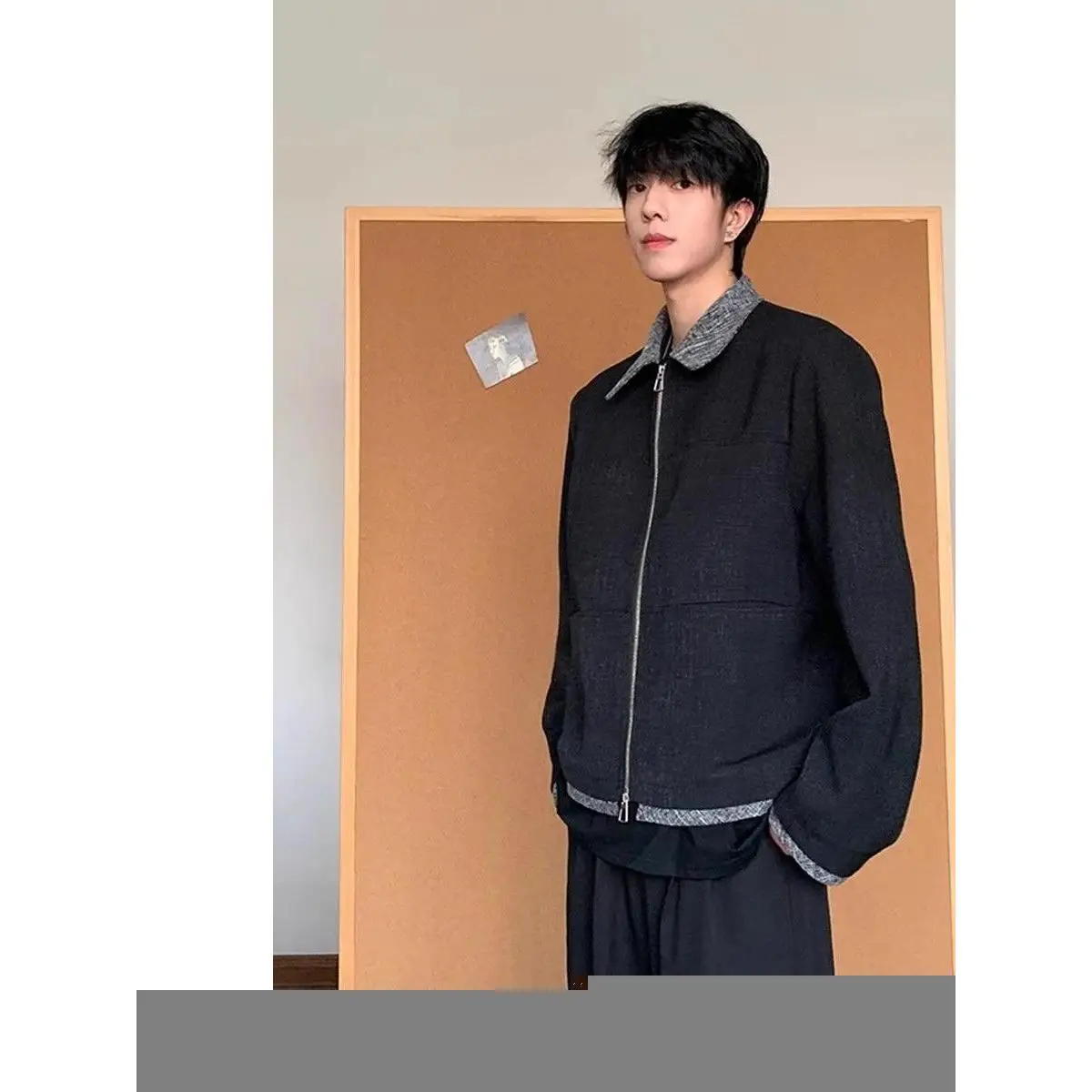 

Винтажный свободный повседневный воротник Cleanfit Barn Sle с воротником-стойкой из полиэстера на весну и осень, молодежный тренд