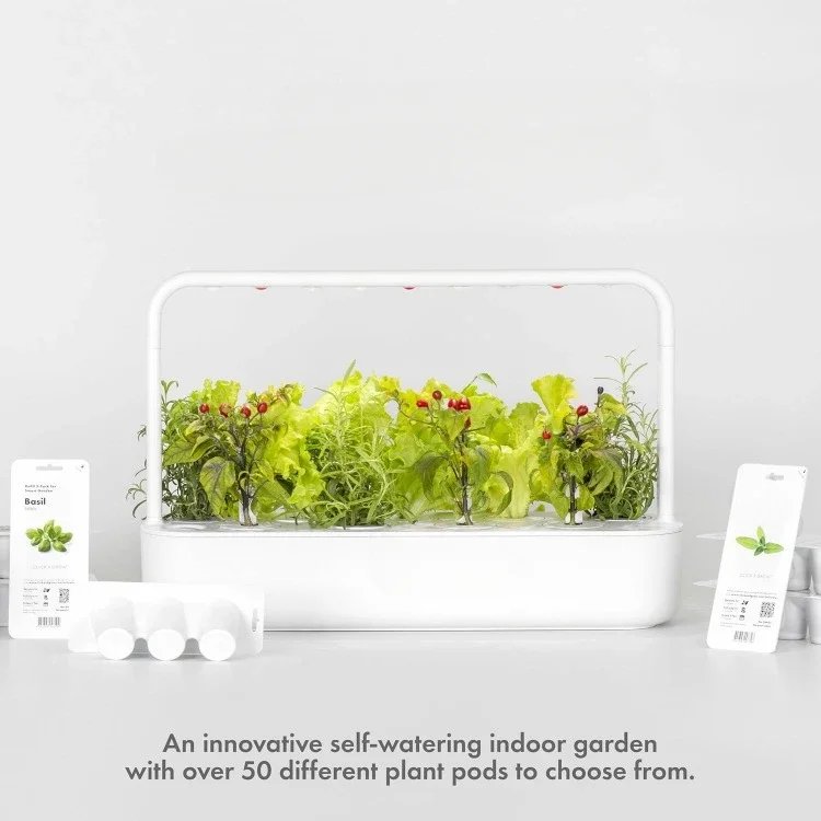 Indoor Herb Garden Kit with Grow Light | Easier Than Hydroponics Growing System Smart Garden for Home Kitchen Windowsill