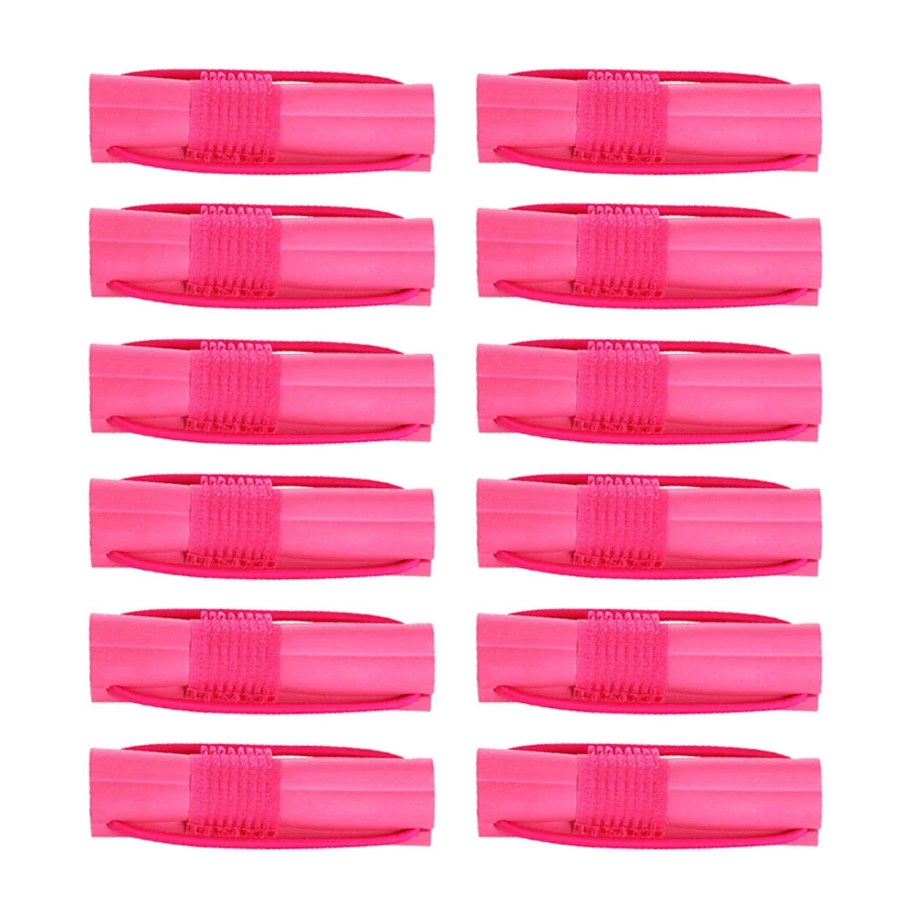 

12 Pcs Curling Iron Hair Curler Tools Styling Curlers Hairdressing Roller DIY Sponge Creative Self Grip Miss Strap