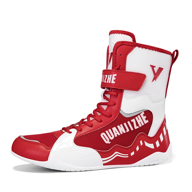 

Classic Brand New Luxury Professiona Wrestling Shoe Comfortable Breath Gym Training Shoe Designer Mid-Top Boxing Fighting Boot