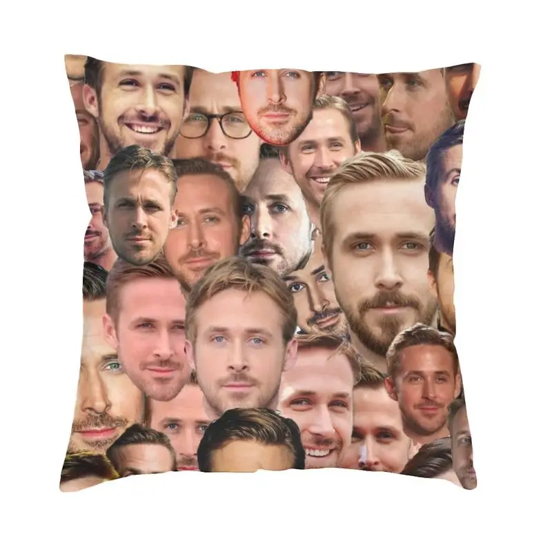 Canadian Musician Ryan Gosling Collage Pillow Covers for Living Room Nordic Cushion Cover Car Pillowcase