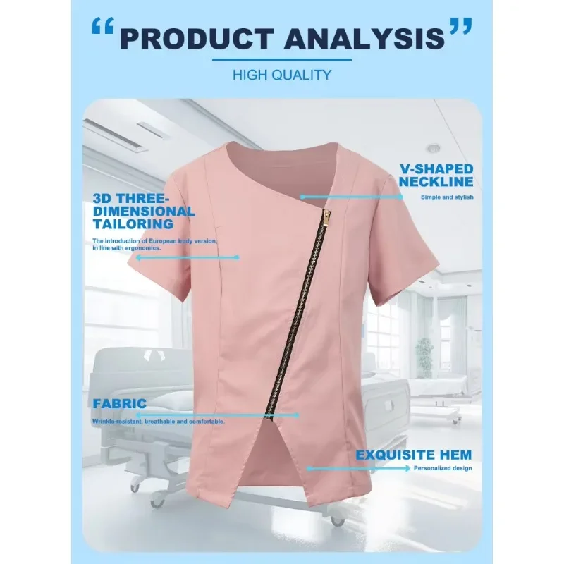 Custom Logo High Quality Polyester rayon spandex Stretch New Style Hospital Nursing Sets Uniforms For Women