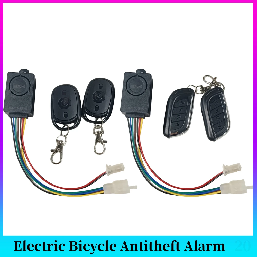 

Система сигнализации для электровелосипедов 36-72В с двумя переключателями для электровелосипедов/электросамокатов/мотоциклов/трициклов, для бесщеточных контроллеров