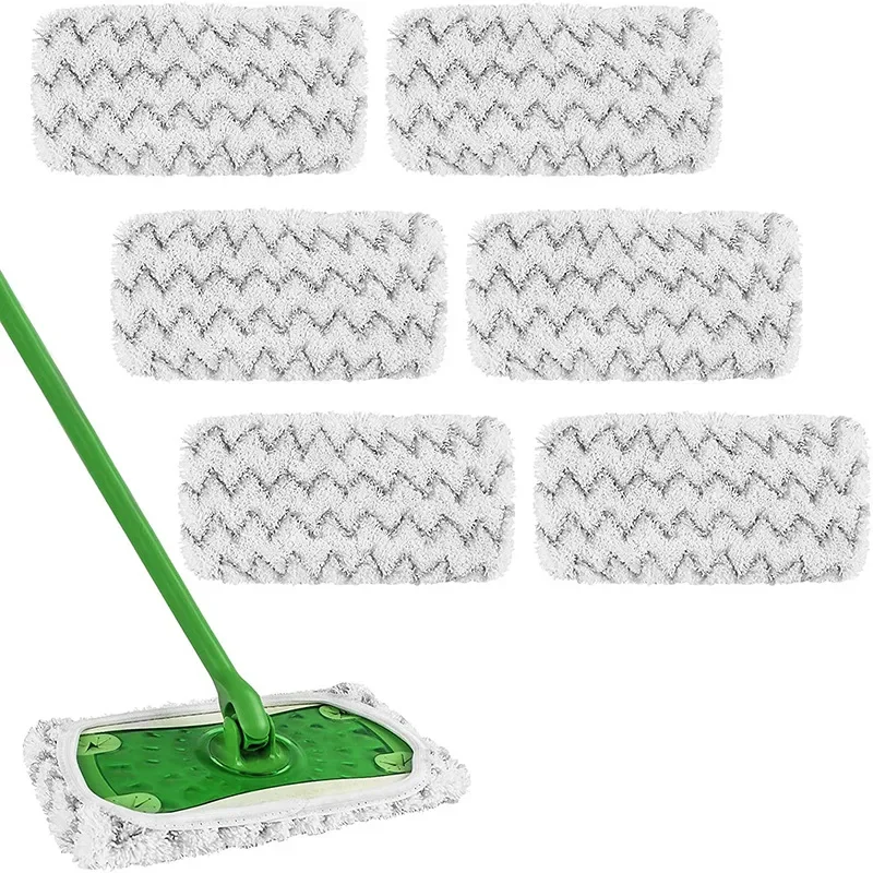 Panos de limpeza de microfibra para banheiro, Almofada de limpeza doméstica, Substituição do Swiffer, Absorvente e Durável Mop Cloth, 1 Pc