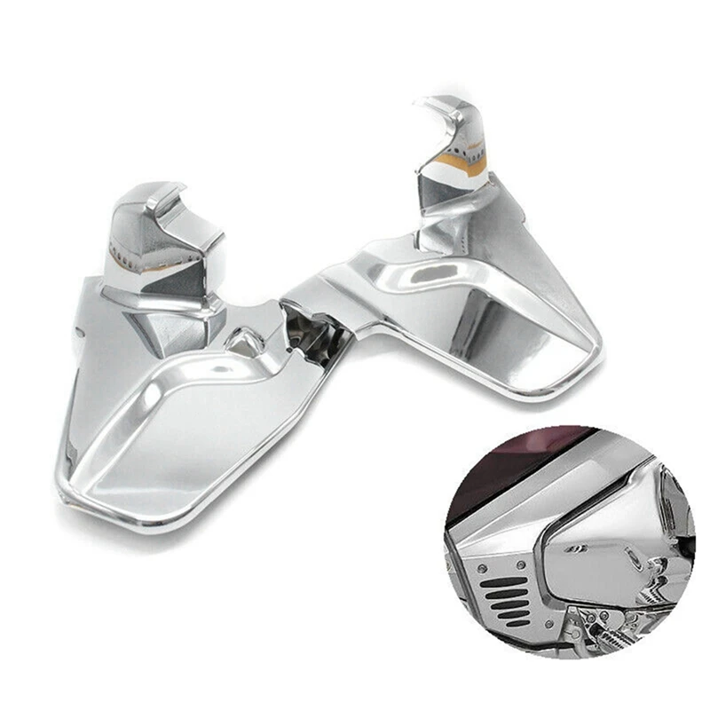 

1Pair Chrome ABS Motorcycle Engine Side Cover Moto Engine Protection Case Parts Accessories For Honda Goldwing GL1800 2001-2011