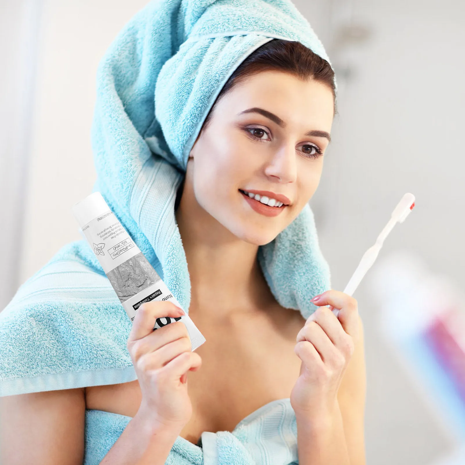 Toothpaste Oral Care Dental Care Natural Hydroxyapatite Toothpaste Plant Peppermint Fluoride Free Gentle Whitening Strengthening