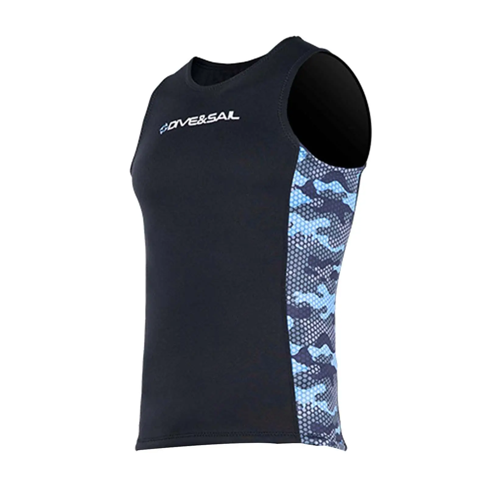 Neoprene Sleeveless Wetsuit Vest Jacket Fashion Scuba Top for Snorkeling Workout Water Activities
